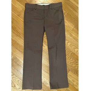 Theory Women’s Ankle Pant Size 4 Dark Khaki/Brown